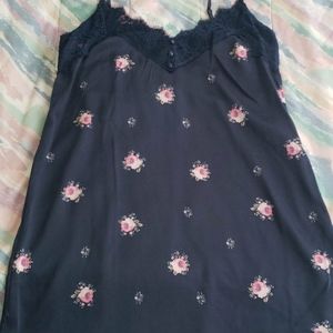 Abercrombie and Fitch satin mini slip dress